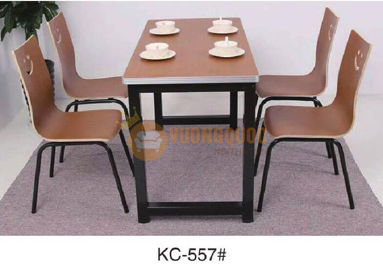 Bộ bàn ghế quán cafe, trà sữa nhập khẩu HOY KC557-1